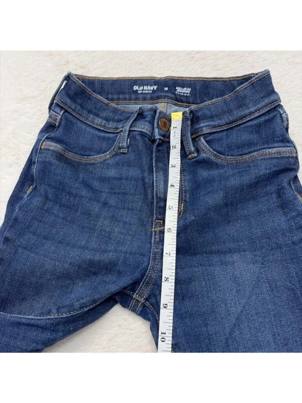 Old Navy 360 Stretch Ballerina Jeggings Distressed 12 Stretch